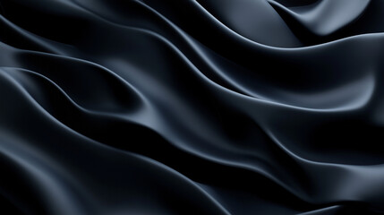 A black fabric with a wave pattern