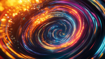 Time Vortex with Cosmic Spiral and Space Distortion
