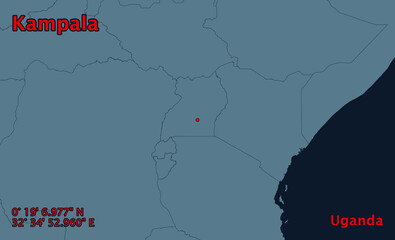 Kampala Location Map