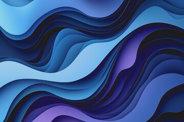 Obraz premium Blue and purple abstract background with wavy lines ideal for creative projects and graphic design applications