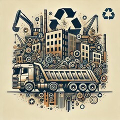 and logos of Services that recycle building materials like concr