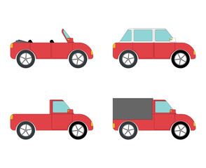 red cars illustration