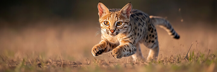 Asian Leopard Cat in Motion