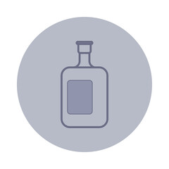 Icon of bottle, symbolizing drink choice. Alcoholic drinks concept