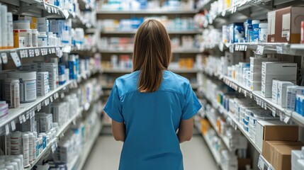 Pharmacist at Work in a Pharmacy