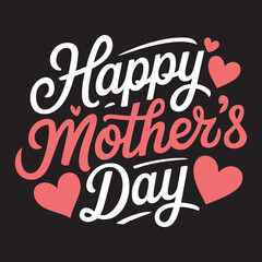 Happy Mothers Day lettering. Calligraphy text. stock illustration
