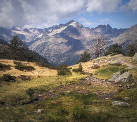 Majestic Landscapes and Rugged Peaks of Posets-Maladeta Natural Park, Spanish Pyrenees