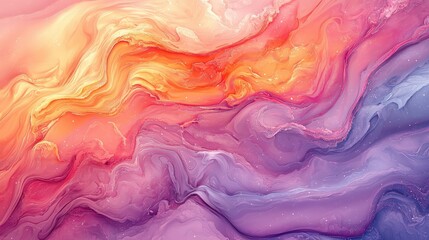 Obraz premium Vibrant Swirls of Color in Abstract Art