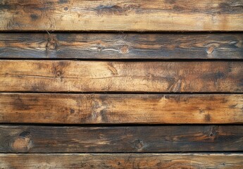 Fototapeta premium Rustic brown wood plank wall texture background (1)