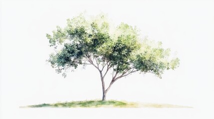 Fototapeta premium collection high qaulity tree on white background, full frame camera shoot for high resolution picture