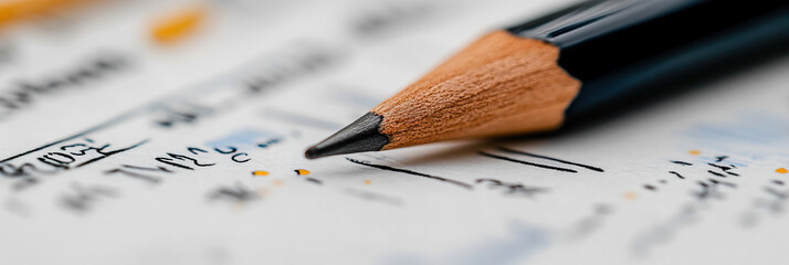 Graphite Pencil on Handwritten Notes