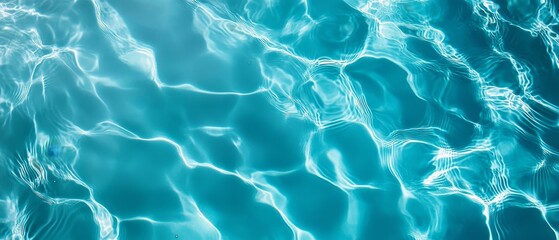 Obraz premium Sunlit Pool Water Texture Ripples & Reflections