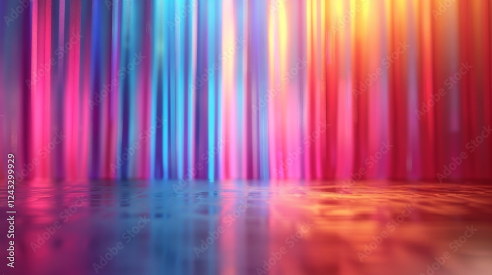 Poster iridescent gradient background with vibrant colors creating an abstract visual experience