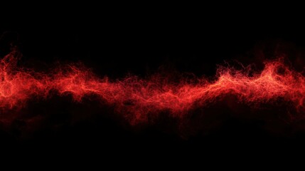 Dramatic Red Energy Stream on Black Background for Impactful Design