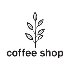 Coffee Shop Vector Logo Design Icon Graphic