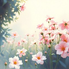 Fototapeta premium jardin rose