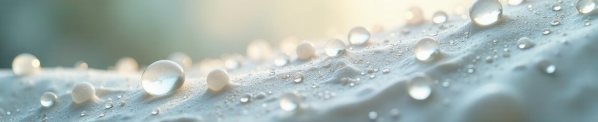 intricate droplets cling to white flower curves, curve, shine