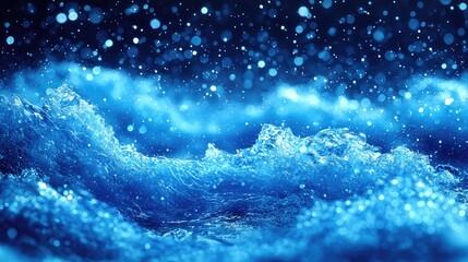 Stunning Blue Water Waves: Abstract Nature Background