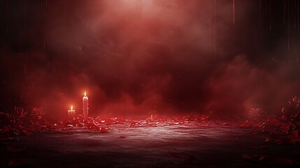 Passionate Red Velvet Background – Luxurious Design for Perfume & Fashion Branding