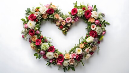 Obraz premium Floral Heart Arrangement