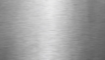 brushed metal texture background with horizontal grain pattern, industrial steel surface for design, printing, and 3d rendering
