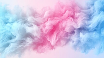 Fototapeta premium Cotton Candy Fluffy Background – Sweet Pastel Design for Party Branding & Candy Packaging