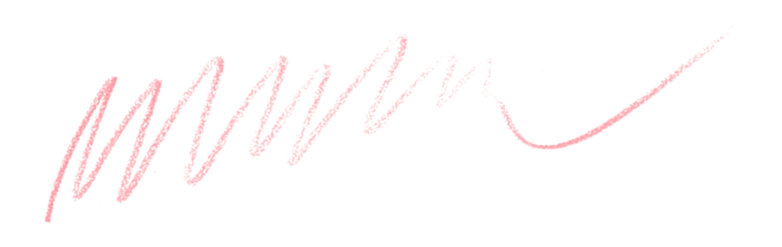 pink pencil strokes isolated on transparent background