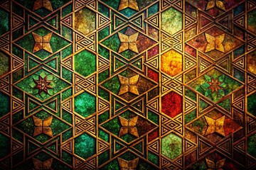 Dark Textured Background: Engraved Patterns & Grunge Highlights - Vintage Stock Photo