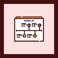 Modern Minimalist Timeline Icon Design