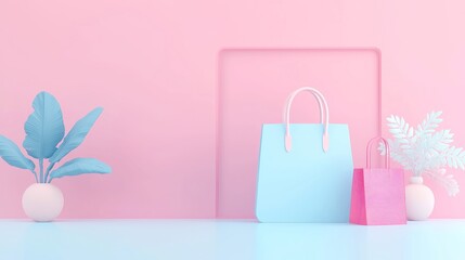 Obraz premium Retail Traffic Optimizer, AI-driven analysis of customer movement in stores, enhancing layout and marketing strategies, presented in a sleek 3D vector with a minimalist backdrop.