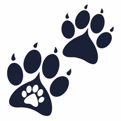 Fototapeta premium cat paw print