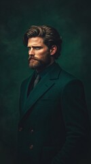 Fototapeta premium Hair, Regrowth Success Stories Hair loss treatment comparison men before, after, Modern Studio Photography of Men with Restored Hair