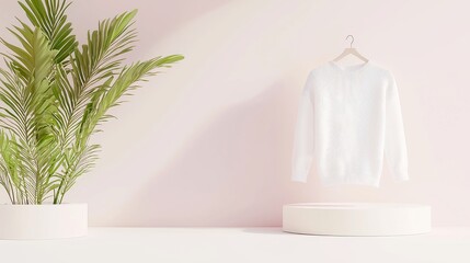 Fashion Trend Analysis Tool, an AI-powered platform that assists brands in designing seasonal collections, featuring a minimalist 3D vector in a clean, spacious setting.