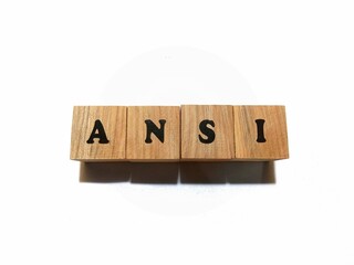 American National Standards Institute, ANSI on letter blocks