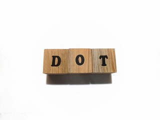 Dictionary of Occupational Titles,DOT on letter blocks