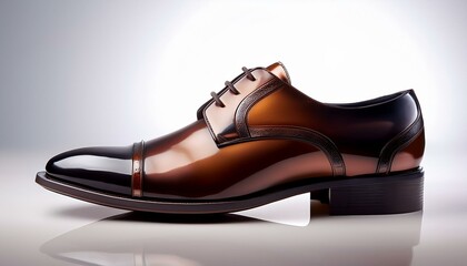 ピカピカに磨かれたレザーの靴