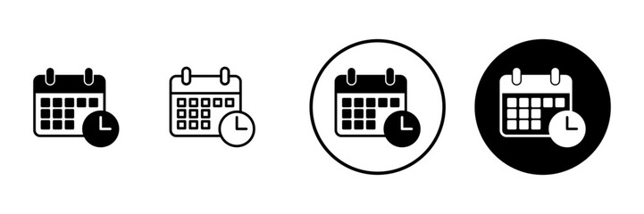 Calendar icon vector. Calender sign and symbol. Schedule icon symbol