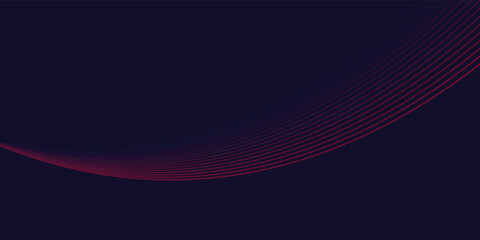 Abstract red wave line pattern on dark blue background. Futuristic technology concept.  vector eps10