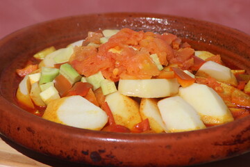 Fresh Tajine Close-up, Traditional Moroccan Food