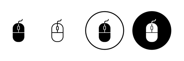 Mouse icon vector. click sign and symbol. pointer icon vector.