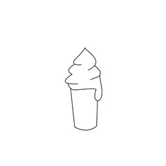 ice cream line icon