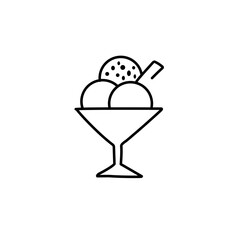 ice cream line icon
