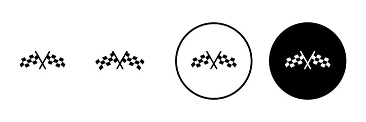 Racing flag icon vector. race flag sign and symbol.Checkered racing flag icon