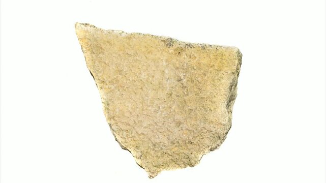 limestone stone on a white isolated background