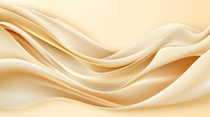 Abstract soft cream flowing fabric design, smooth, luxury, elegant, background, poster, backdrop for advertisement, fashion