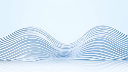 Abstract wavy architectural design, studio shot, modern, for background, product display