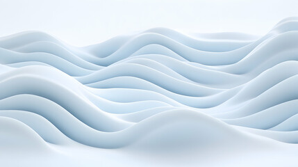 Obraz premium Abstract wavy smooth light blue shapes background