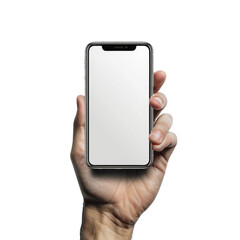 hand holding smart phone