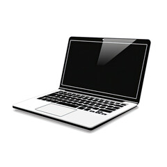 Laptop isolated on white background