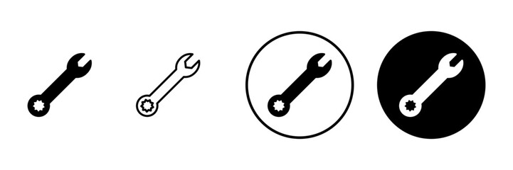 Wrench icon vector. repair icon. tools sign and symbol